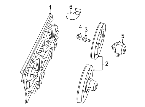 2009 Jeep Compass Cooling System, Radiator, Water Pump, Cooling Fan Diagram