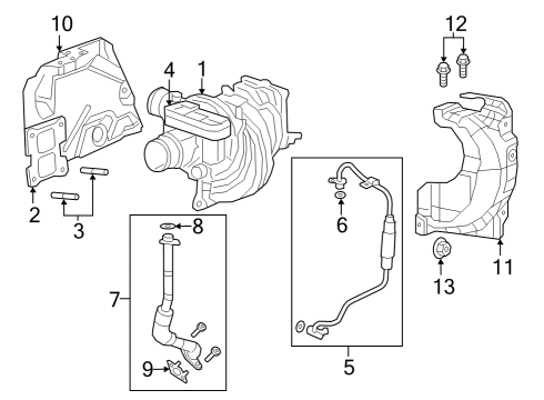2025 Jeep Grand Cherokee Turbocharger & Components Diagram