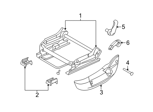 2009 Dodge Challenger Tracks & Components Diagram 2 - Thumbnail