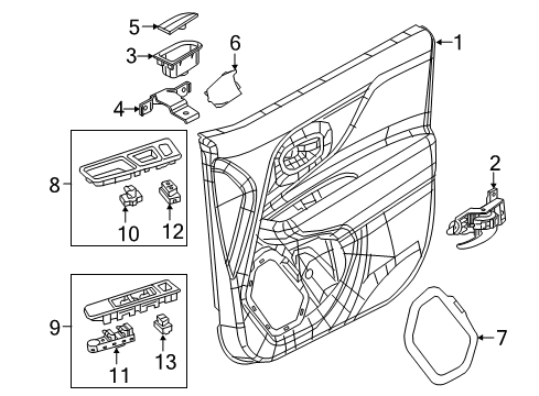 2019 Jeep Renegade Front Door Diagram