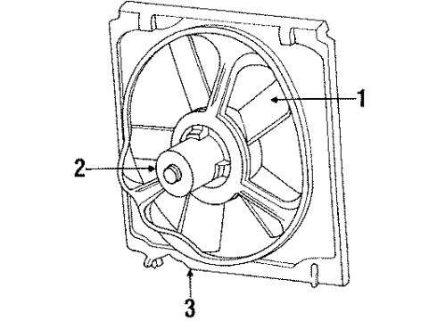 1988 Dodge Dynasty Cooling System, Radiator, Water Pump, Cooling Fan Diagram 1 - Thumbnail