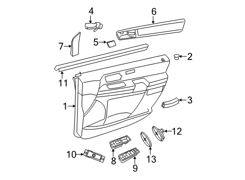 2009 Dodge Grand Caravan Front Door Diagram