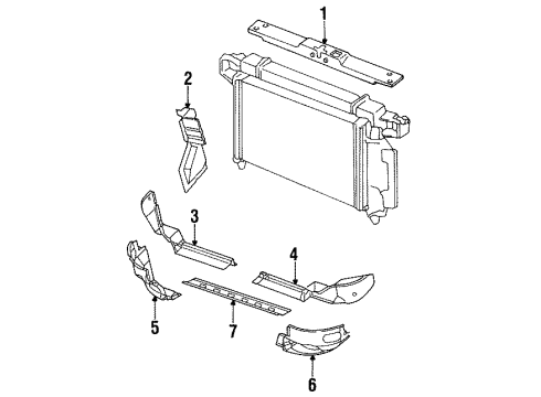 1997 Chrysler Concorde Radiator Support Diagram
