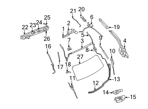 2010 Chrysler Sebring Motor & Components Diagram