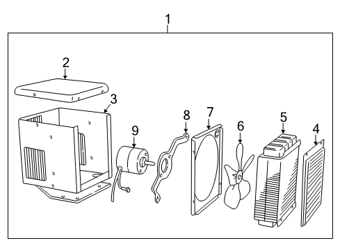 1997 Dodge B2500 A/C Evaporator & Heater Components Diagram 4 - Thumbnail