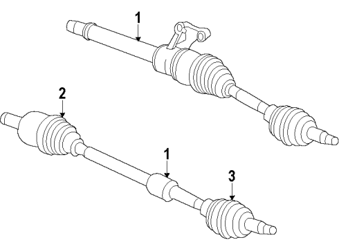 2017 Jeep Patriot Front Axle Shafts & Joints, Drive Axles Diagram