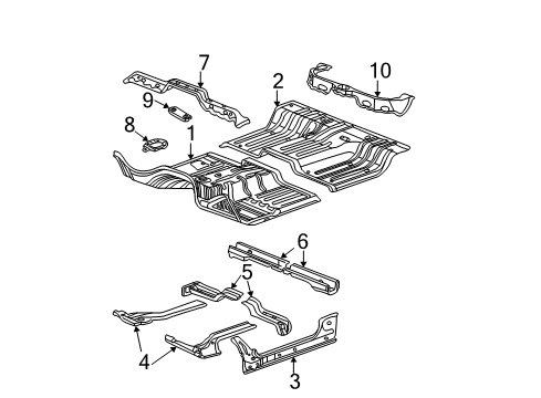 2008 Dodge Ram 2500 Cab - Floor Diagram 2 - Thumbnail