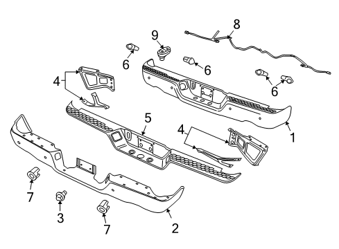 2010 Dodge Ram 2500 Rear Bumper Diagram