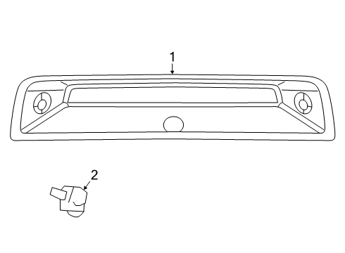 2022 Ram 3500 High Mount Lamps Diagram