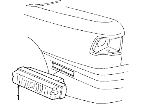 1990 Chrysler TC Maserati Rear Lamps - Side Marker Lamps Diagram