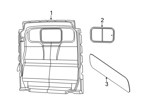 2019 Ram ProMaster 1500 Partition Panel Diagram