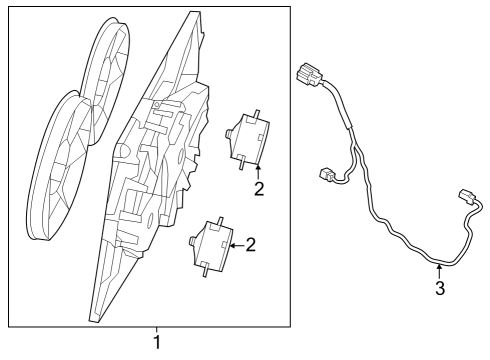 2023 Chrysler 300 Cooling System, Radiator, Water Pump, Cooling Fan Diagram 1 - Thumbnail