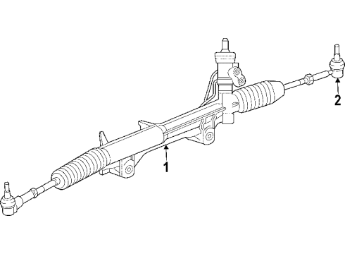 2006 Jeep Commander P/S Pump & Hoses, Steering Gear & Linkage Diagram 1 - Thumbnail