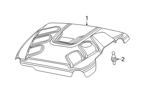 2014 Jeep Grand Cherokee Engine Appearance Cover Diagram 1 - Thumbnail