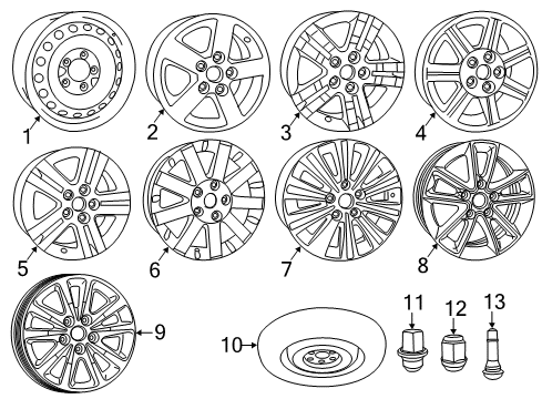 2019 Dodge Grand Caravan Wheels Diagram