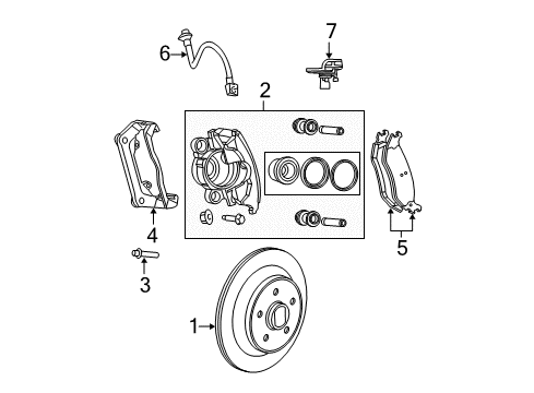 2005 Dodge Durango Brake Components Diagram