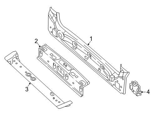 2020 Chrysler Voyager Rear Body Diagram