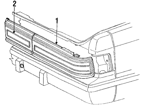1990 Chrysler New Yorker Tail Lamps Diagram 2 - Thumbnail