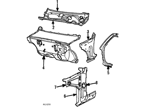 1984 Dodge Aries Cowl Diagram