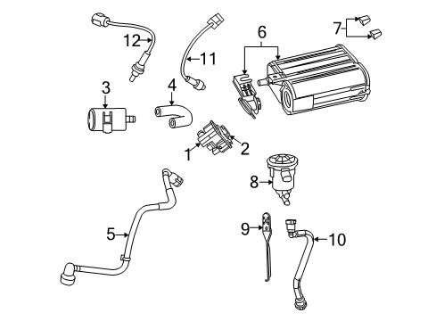2009 Dodge Challenger Emission Components Diagram