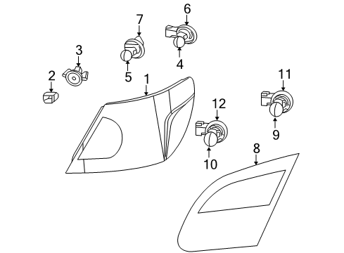 2010 Chrysler Sebring Tail Lamps Diagram
