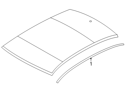 2008 Dodge Avenger Exterior Trim - Roof Diagram