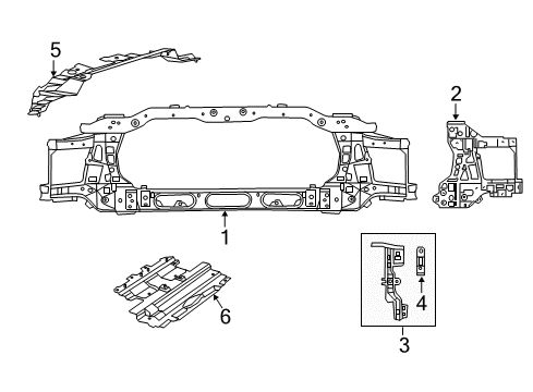 2013 Ram 2500 Radiator Support Diagram