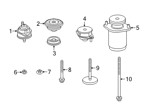 2020 Jeep Gladiator Frame & Components Diagram
