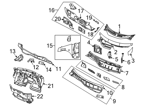 2004 Chrysler Pacifica Cowl Diagram