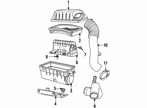 1996 Dodge Neon Filters Diagram 2 - Thumbnail