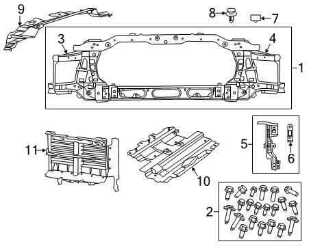 2024 Ram 1500 Classic Radiator Support Diagram