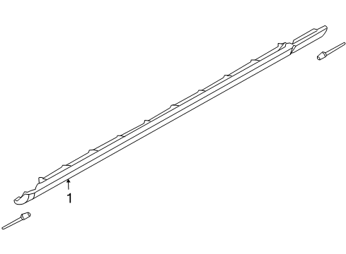 2010 Chrysler 300 Exterior Trim - Pillars, Rocker & Floor Diagram