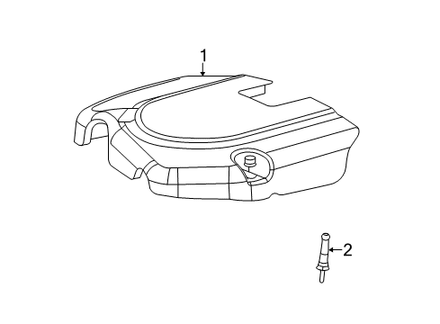 2011 Dodge Charger Engine Appearance Cover Diagram