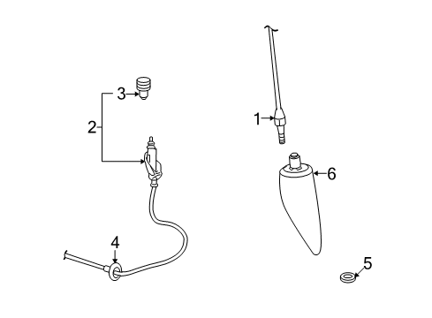 2010 Dodge Ram 2500 Antenna & Radio Diagram 2 - Thumbnail
