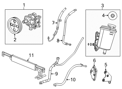 2018 Ram 2500 P/S Pump & Hoses, Steering Gear & Linkage Diagram 5 - Thumbnail