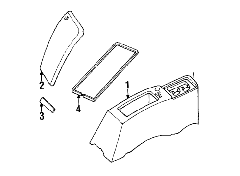 1992 Jeep Wrangler Center Console Diagram