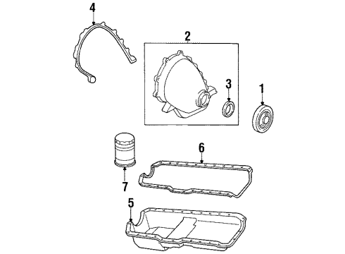 1994 Jeep Grand Cherokee Engine Parts & Mounts, Timing, Lubrication System Diagram 3 - Thumbnail