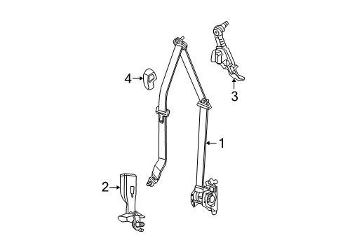 2019 Dodge Grand Caravan Front Seat Belts Diagram