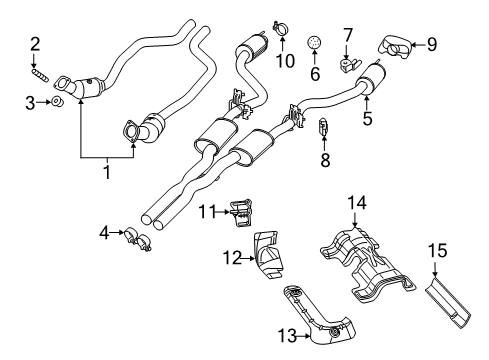2023 Dodge Challenger Exhaust Components Diagram 3 - Thumbnail