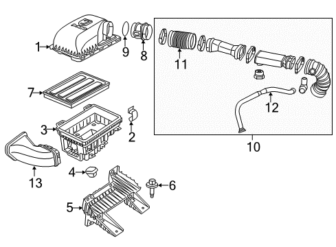 2019 Ram 1500 Classic Air Inlet Diagram
