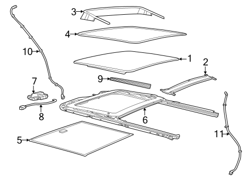 2025 Jeep Grand Cherokee Sunroof Diagram
