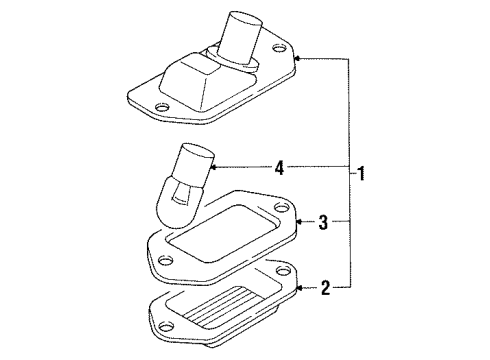 1994 Dodge Stealth License Lamps Diagram