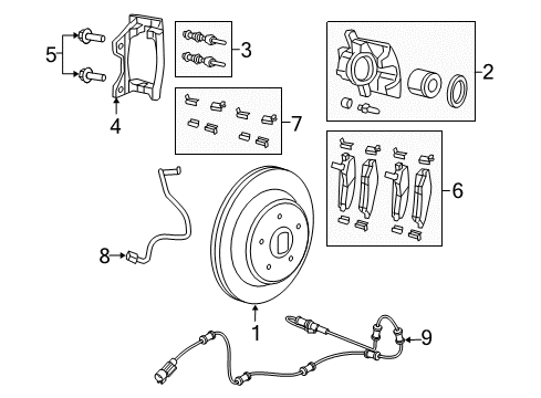 2025 Jeep Wrangler Brake Components Diagram 2 - Thumbnail