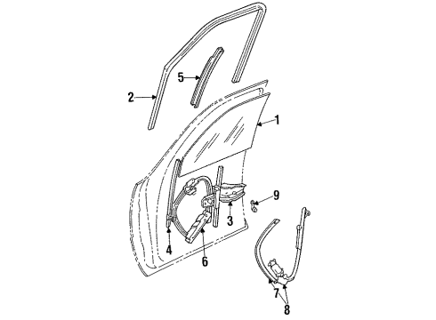 1990 Chrysler New Yorker Door & Components, Electrical Diagram 3 - Thumbnail