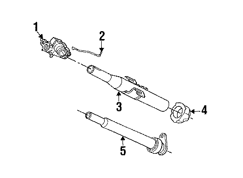 1990 Dodge Shadow Housing & Components Diagram
