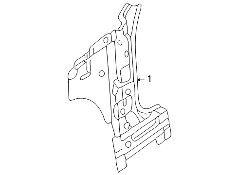 2003 Chrysler PT Cruiser Hinge Pillar Diagram