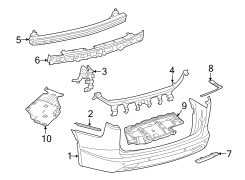 2020 Chrysler Voyager Rear Bumper Diagram