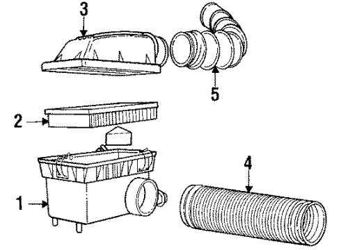 1987 Dodge Charger Air Inlet Diagram