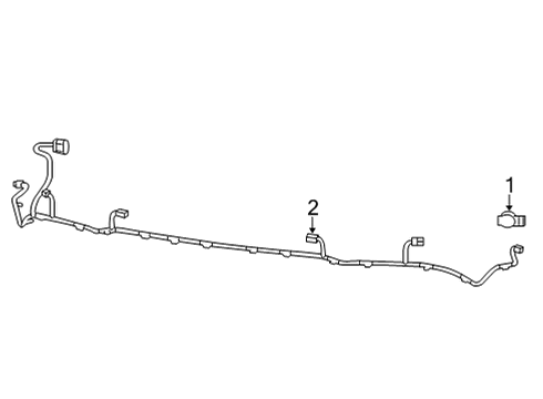 2023 Dodge Durango Electrical Components - Front Bumper Diagram