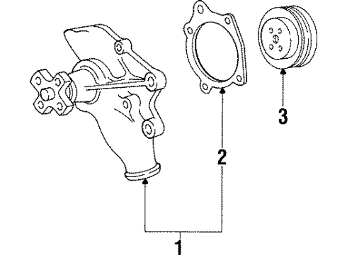 1999 Jeep Cherokee Water Pump Diagram 1 - Thumbnail